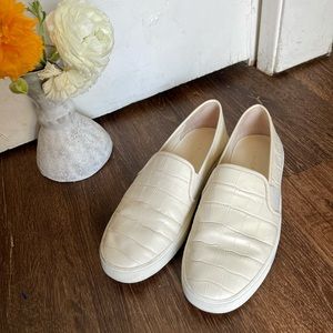 White Vince loafers shoes